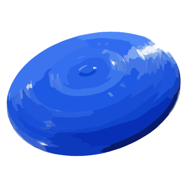 Frisbee No Background Color Clip Art - Frisbee Png (600x600)
