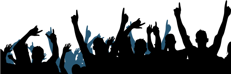 Clip Library Download Audience Silhouette At Getdrawings - Praise And Worship Png (800x272)