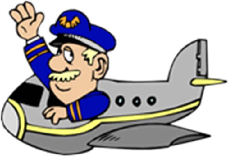 Hint Show Answer - Airplane With Pilot Cartoon (742x513)