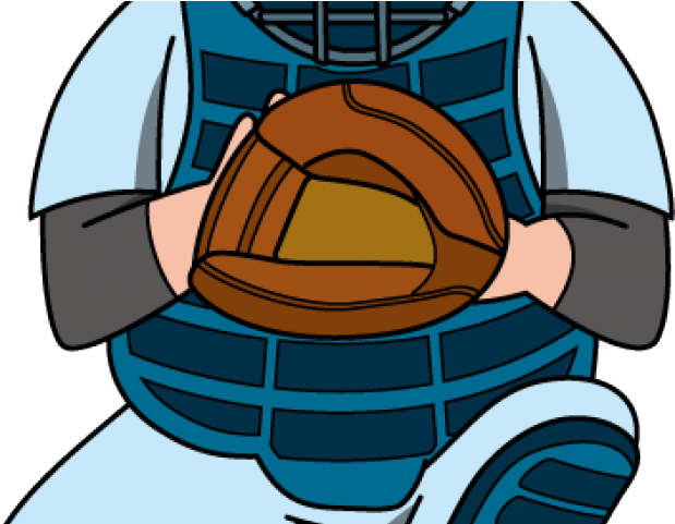 Umpire Clipart - Baseball Catcher Glove Cartoon (640x480)