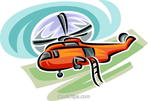 Helicopter Royalty Free Vector Clip Art Illustration - Helicopter Rotor (480x327)