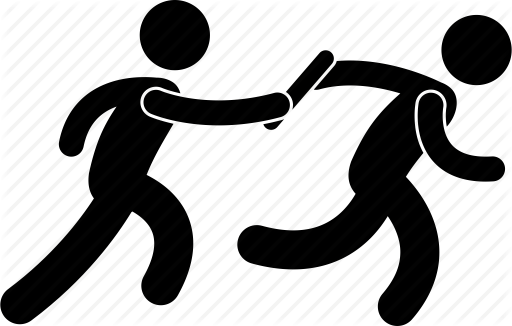 Relay Runner Png Clip Art Vector Royalty Free Stock - Pass The Baton Png (512x326)