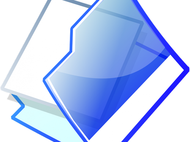 Folder Clipart Documentation - Open Folder (640x480)