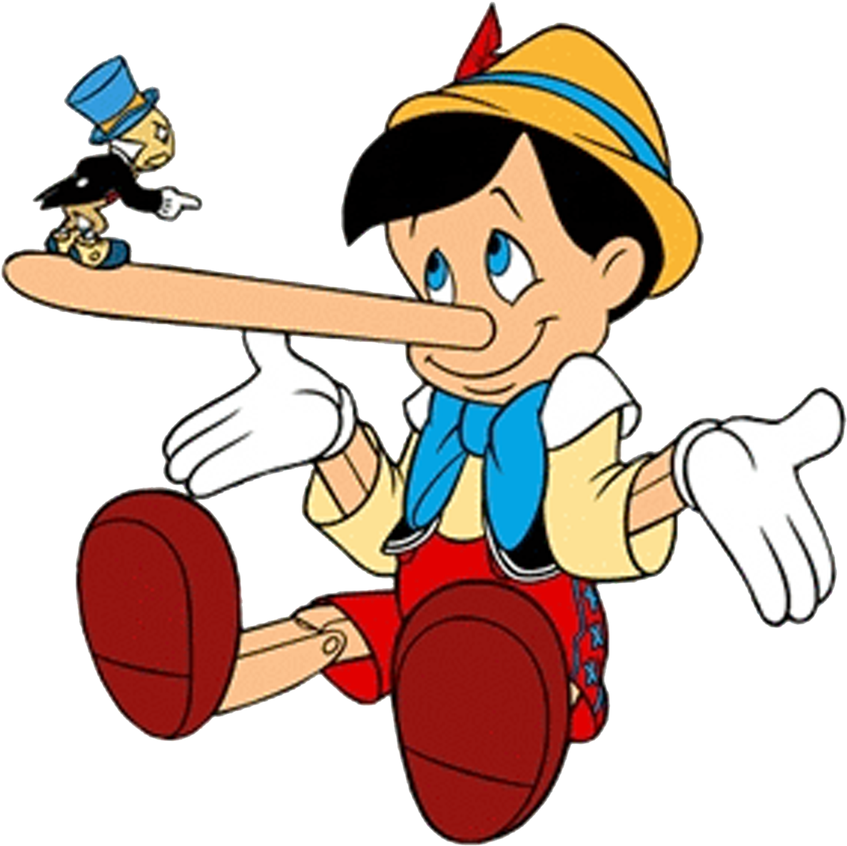 Png Library Conflict Clipart Internal Struggle - Pinocchio With Long Nose (1250x1221)