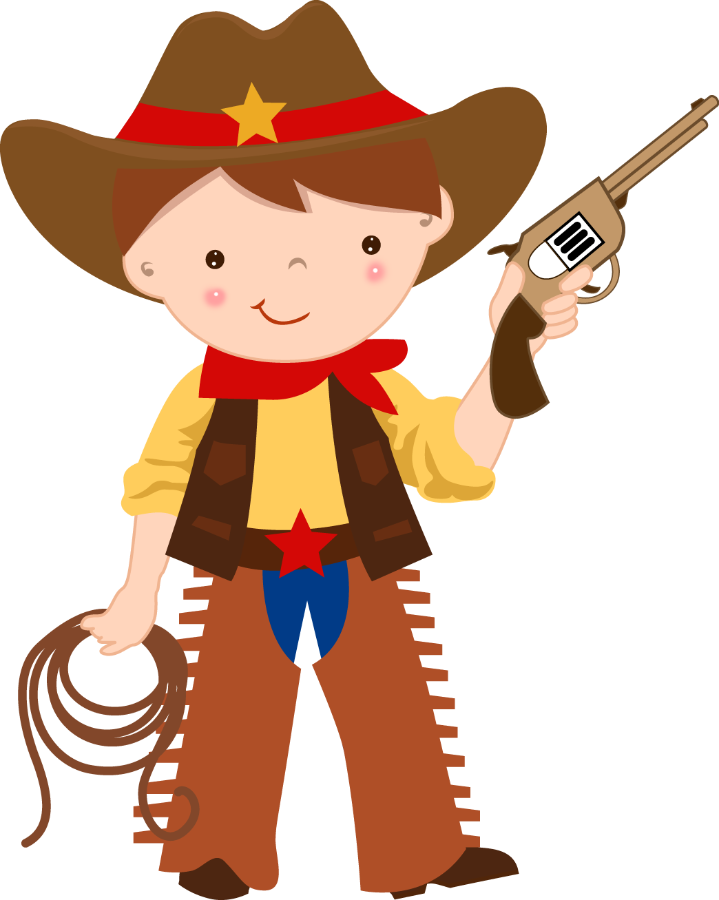 Cowboy E Cowgirl - Cowboys And Indians Clipart (719x900)