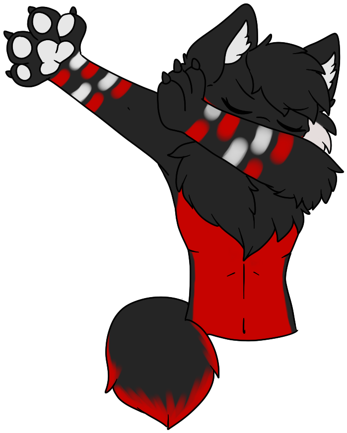 [comission/stickers] Dabbing Inumi - Furry Dab Telegram Sticker (731x904)