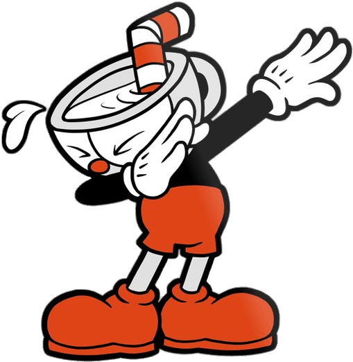 Cuphead Performing Dab - Imagenes De Cuphead Png (550x545)
