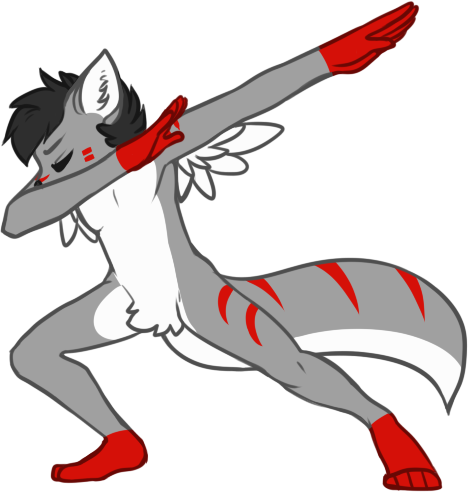 Dab To The Skies [mrsenpai] - Fursona Dabbing (468x492)
