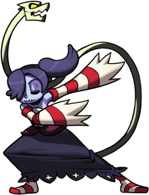 Fictional Character Vertebrate Cartoon Mythical Creature - Skullgirls Dab (500x649)
