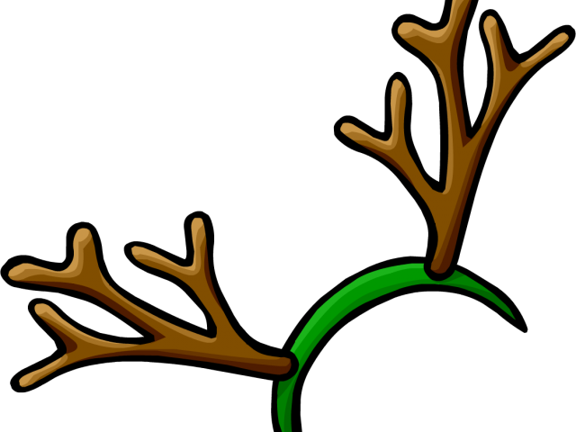 Antler Clipart Rudolph - Reindeer Antlers Transparent Background (640x480)