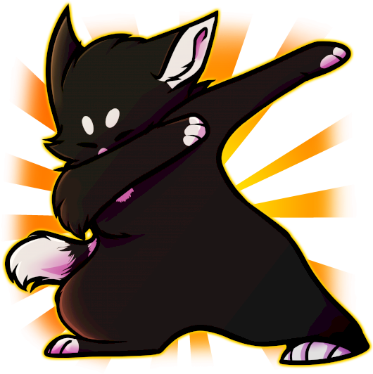 Kitty Dab By Patiology - T-shirt (562x562)