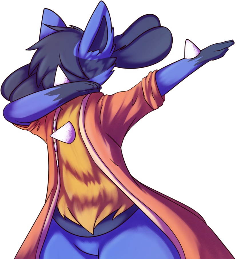 Clip Art Transparent Dab By Xael The Artist On Deviantart - Lucario Qui Fait Le Dab (868x920)