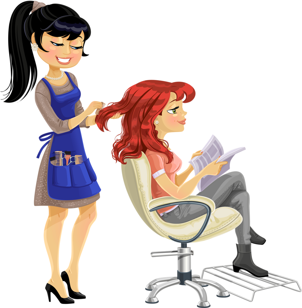 Profissões E Ofícios - Hairdresser Clipart (978x1024)