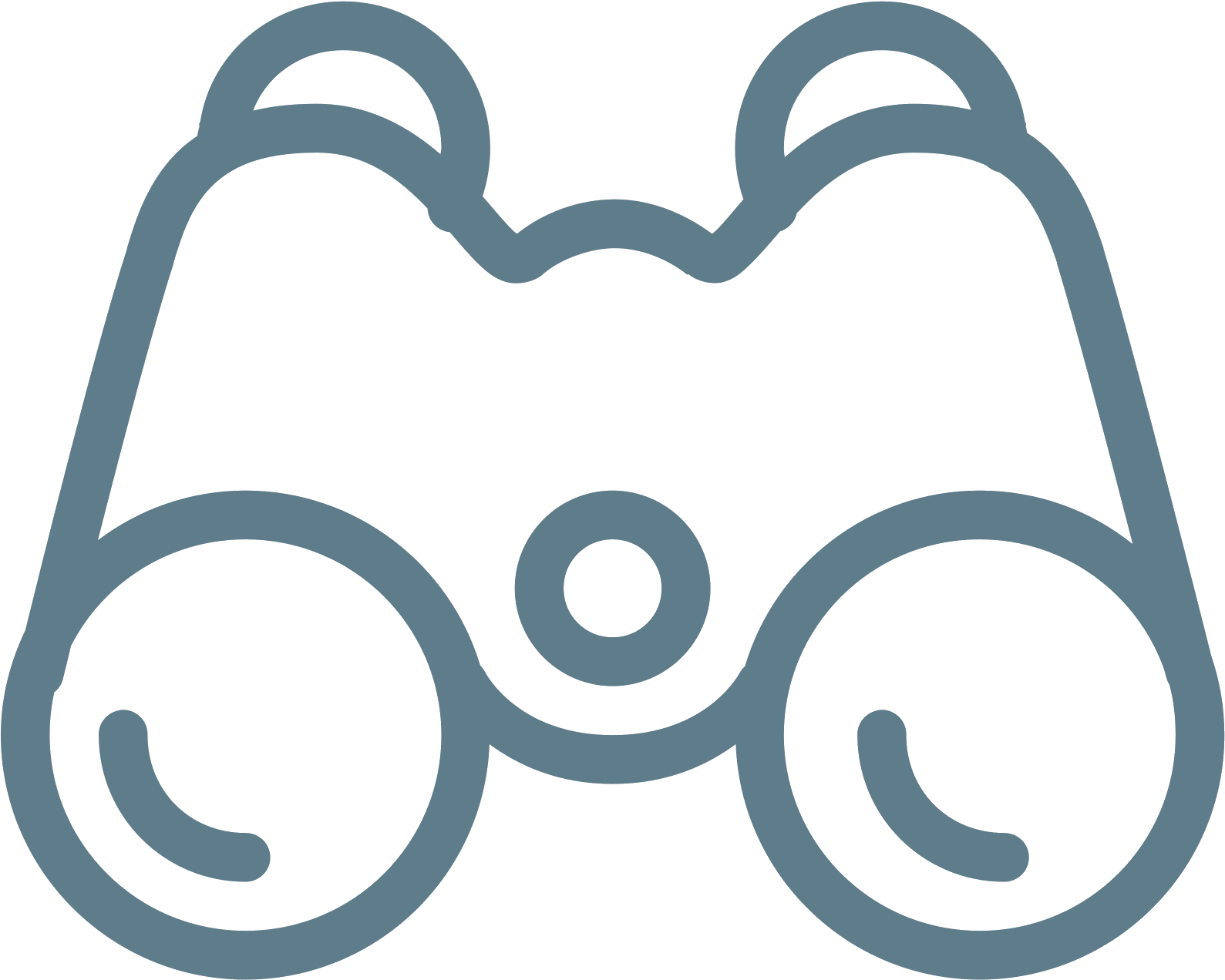 Vector Binoculars Simple - Binoculars Icon White Png (1600x1600)