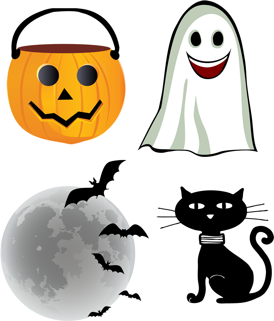 Euclidean Clip Art Scary - Flash Cards Halloween (1000x1103)