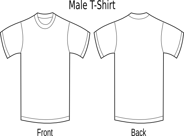White V Neck T Shirt Template Png (600x445)