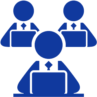 Three Sales Representatives Are Typing - People Laptop Free Icon (400x400)