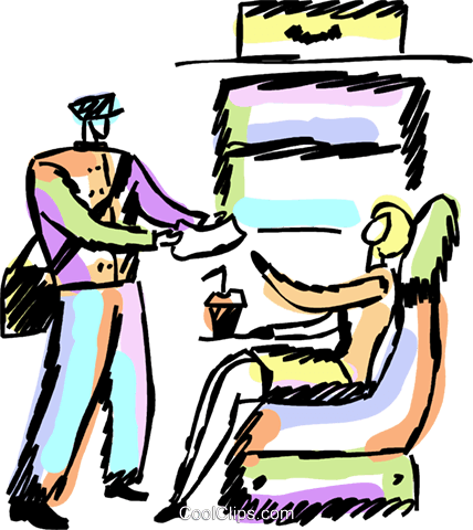 Steward Server Passenger On A Train Royalty Free Vector - Fahrgast Clipart (428x480)