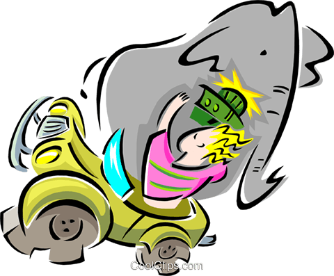 Elephant As A Passenger In A Car Royalty Free Vector - Illustration (480x397)