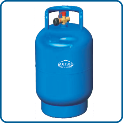 Cylinder Transparent Background - 11 Kg Gas Cylinder Png (418x418)