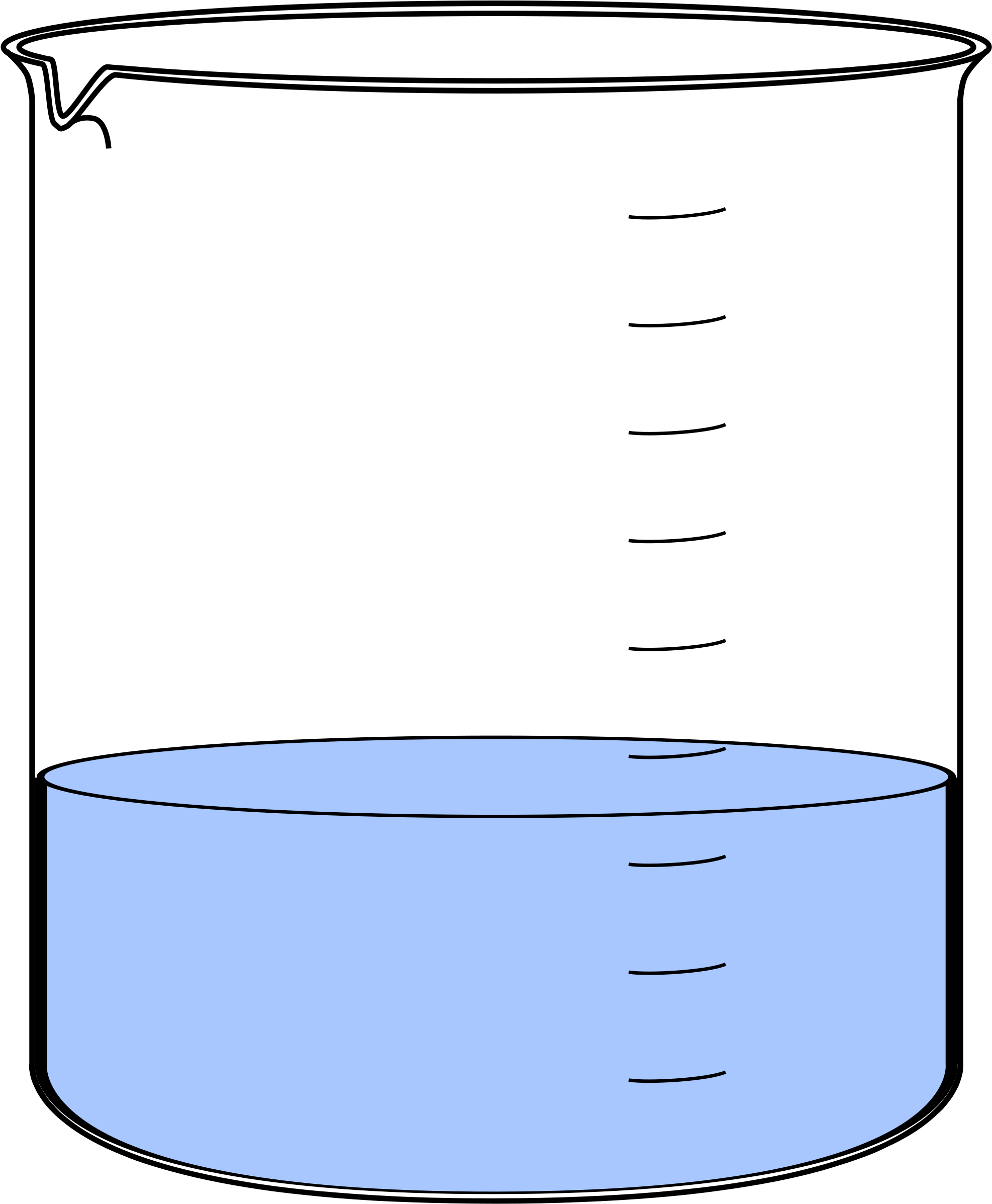 Becherglas Big Image Png - Vaso De Precipitados Dibujo (1980x2400)