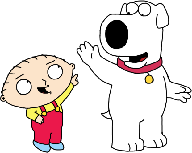 I Like You Lot - Stewie And Brian Griffin (622x497)