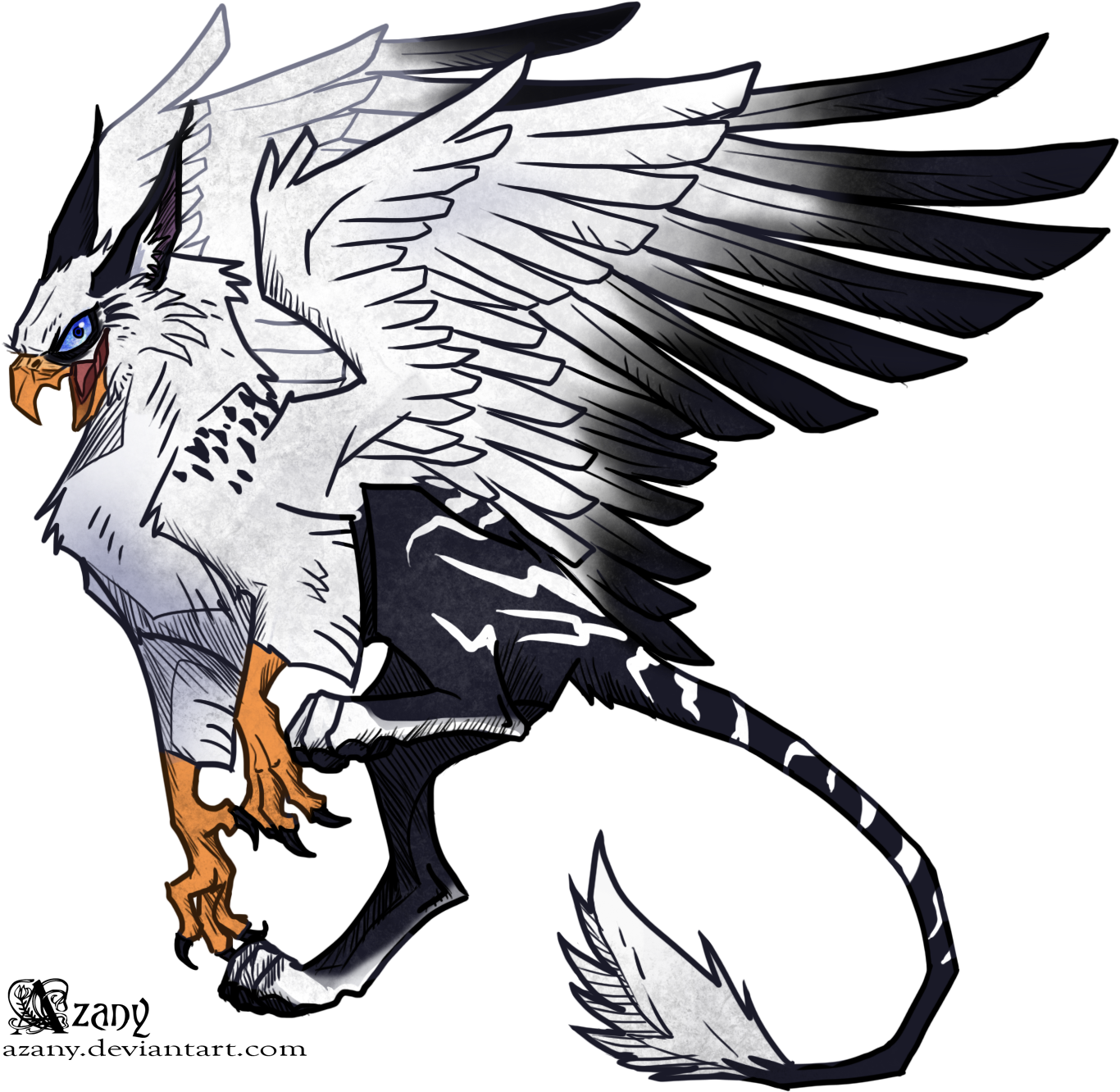 White Griffin By Azany - Griffin Scania (1432x1388)