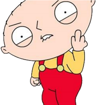 Stewie Griffin - Stewie Griffin Middle Finger (400x400)
