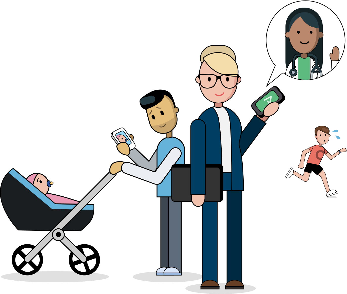 Clipart Transparent Disease Clipart Primary Care Physician - Cartoon (1370x1160)