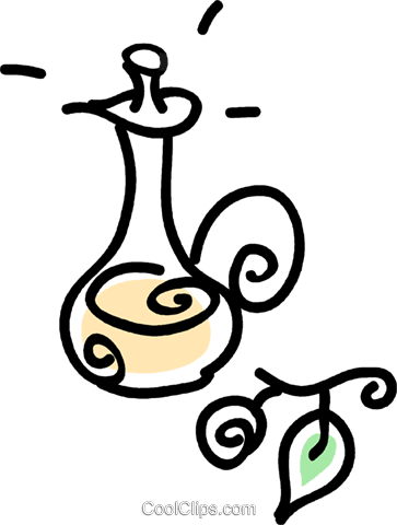 Salad Oil Royalty Free Vector Clip Art Illustration - Illustration (363x480)