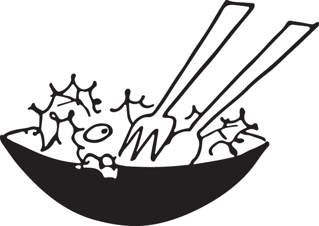 583 Salad - Clip Art (648x461)