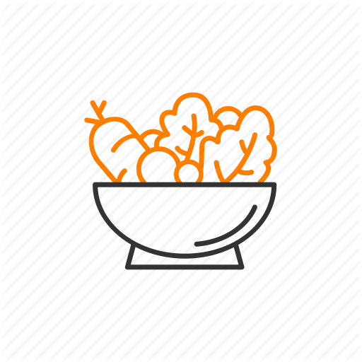 Salad Clipart Side Dish - Side Dish Line Icon (512x512)