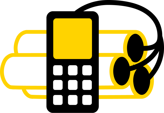 Jihadist Terrorists Are Expected To Continue Using - Cell Phone Mobile Symbol Png (640x442)