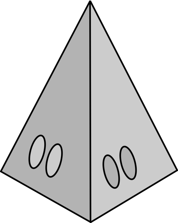 All Photo Png Clipart - Pyramid Clipart Black And White (598x749)