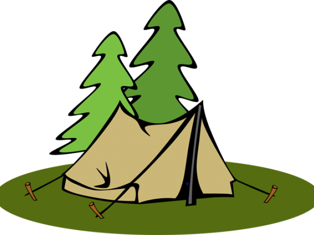 Tent Clipart Pyramid Tent - Camping Tent Clipart (640x480)
