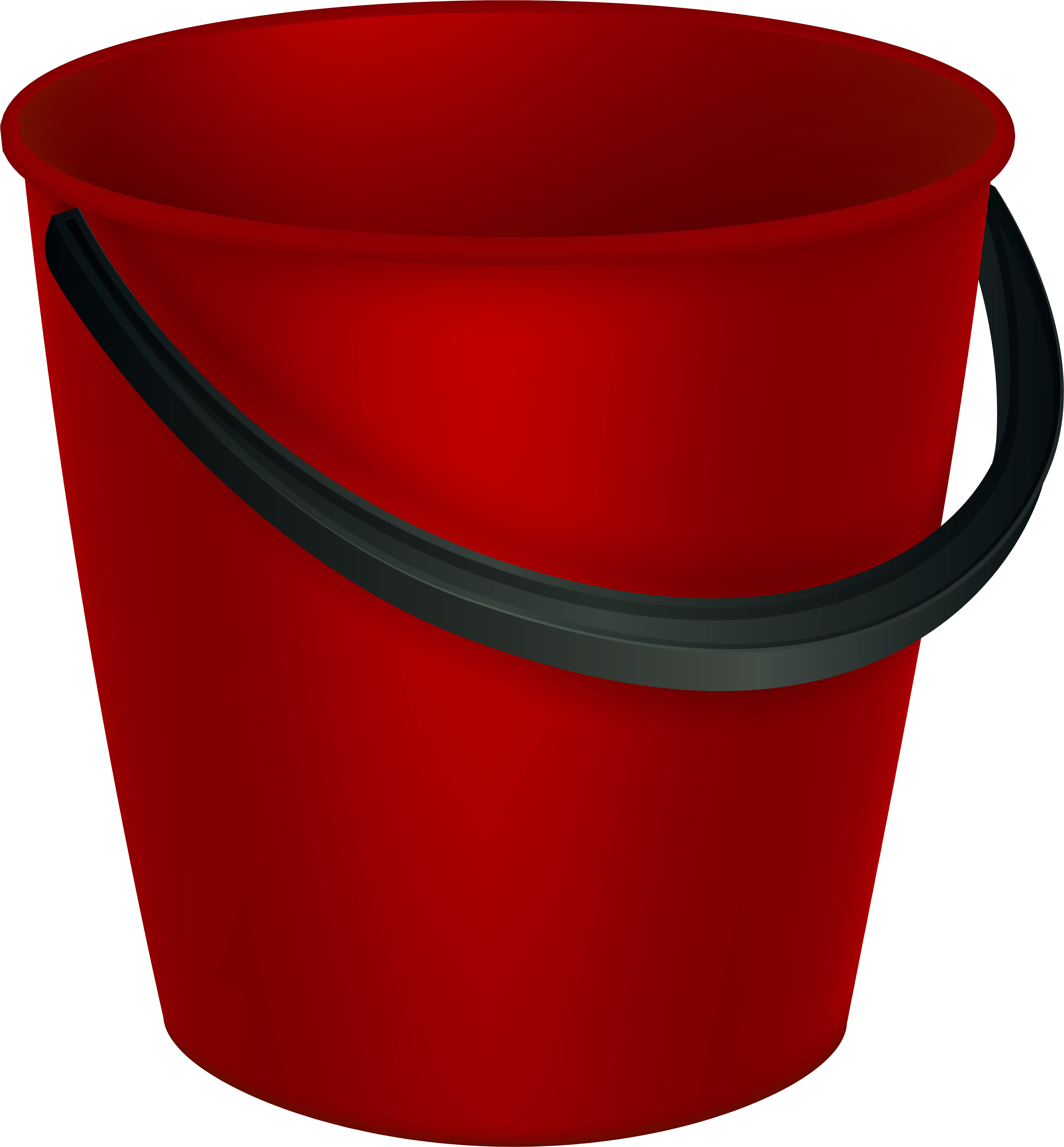 Red Bucket Png Clipart Image - Red Bucket Png Clipart Image (7429x8000)