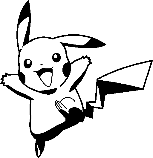 Pumpkin Stencil, Pumpkin Carving, Wood Carving, Pikachu, - Pikachu Black And White Png (600x540)