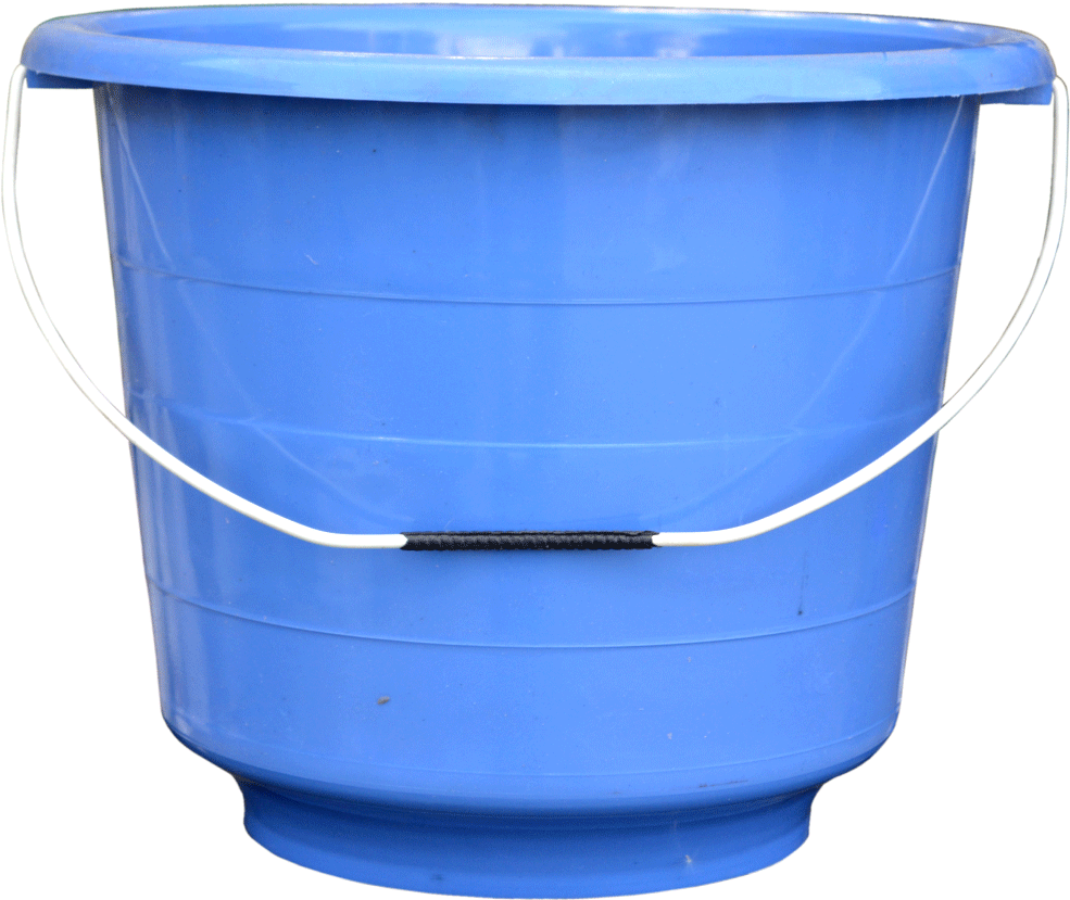Plastic Clipart Bucket - Plastic Bucket Png (1000x1000)