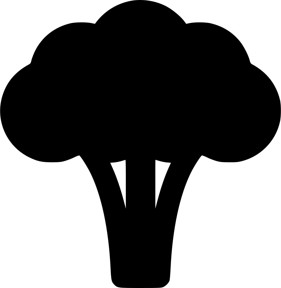 Broccoli At Getdrawings Com Free For Personal - Free Cartoon Broccoli Silhouette (956x980)