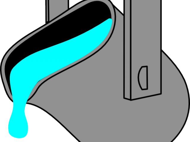 Colours Clipart Bucket - Drawing Of A Melting Pot (640x480)