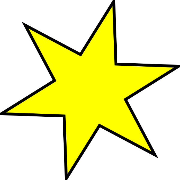 Star For Walker Clip Art At Clker - Star For Walker Clip Art At Clker (600x600)