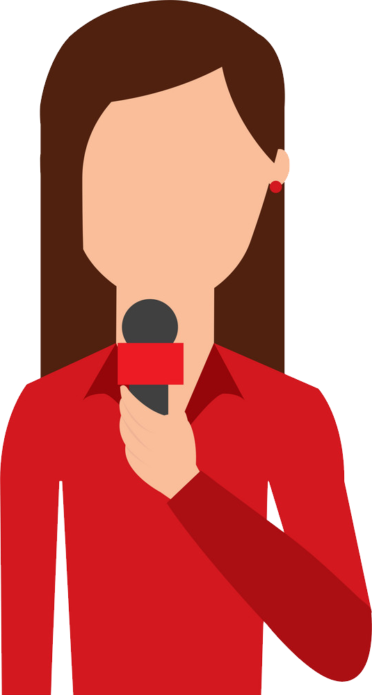 Reporter Png - News Reporter Vector (535x999)