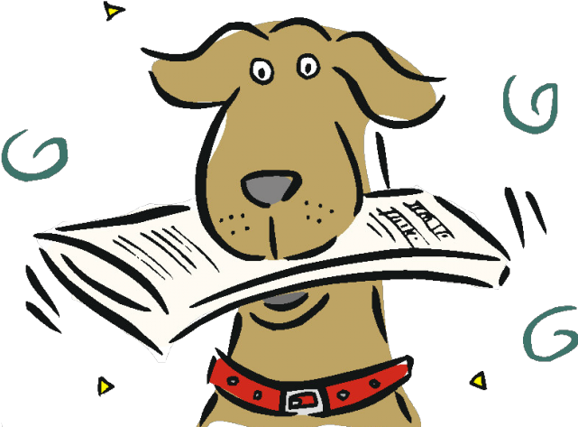 Original - Dog With Newspaper In Mouth (640x480)