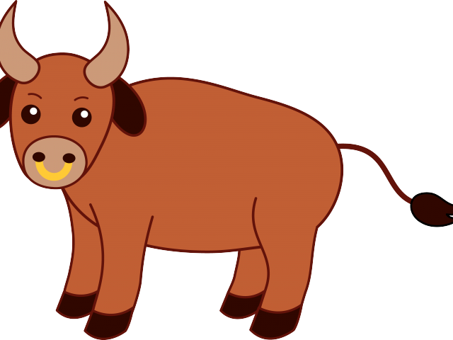 Llama Clipart Brown - Cute Bull Clip Art (640x480)