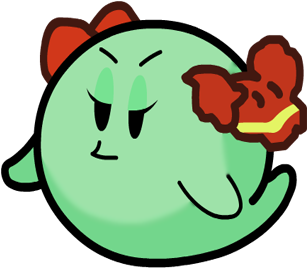 View Samegoogleiqdbsaucenao Smug Dick Ghost , - Bow Paper Mario 64 (384x320)