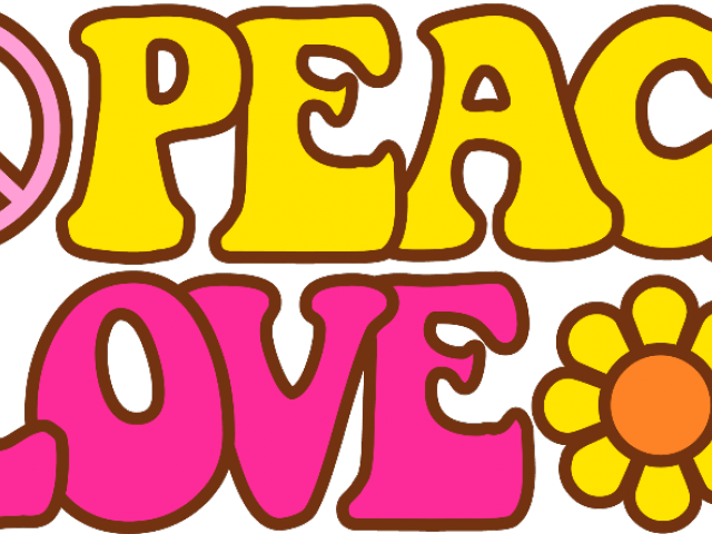 Hippies Clipart Love - Peace And Love Png (640x480)