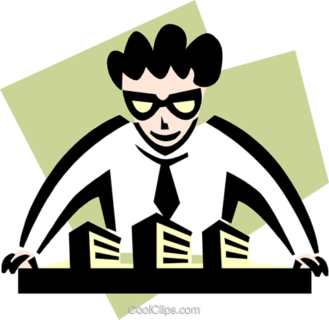 Planning Royalty Free Vector Clip Art Illustration - Planning Royalty Free Vector Clip Art Illustration (480x467)
