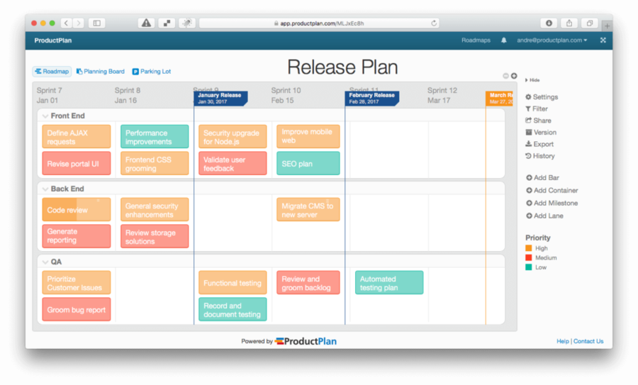Download Release Planning Template Clipart Template - Product Plan (900x543)