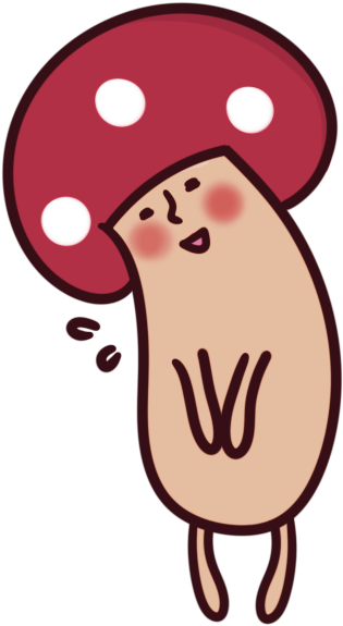 Mushroom Clip Art Red - Cartoon Mushroom Drawing (640x640)