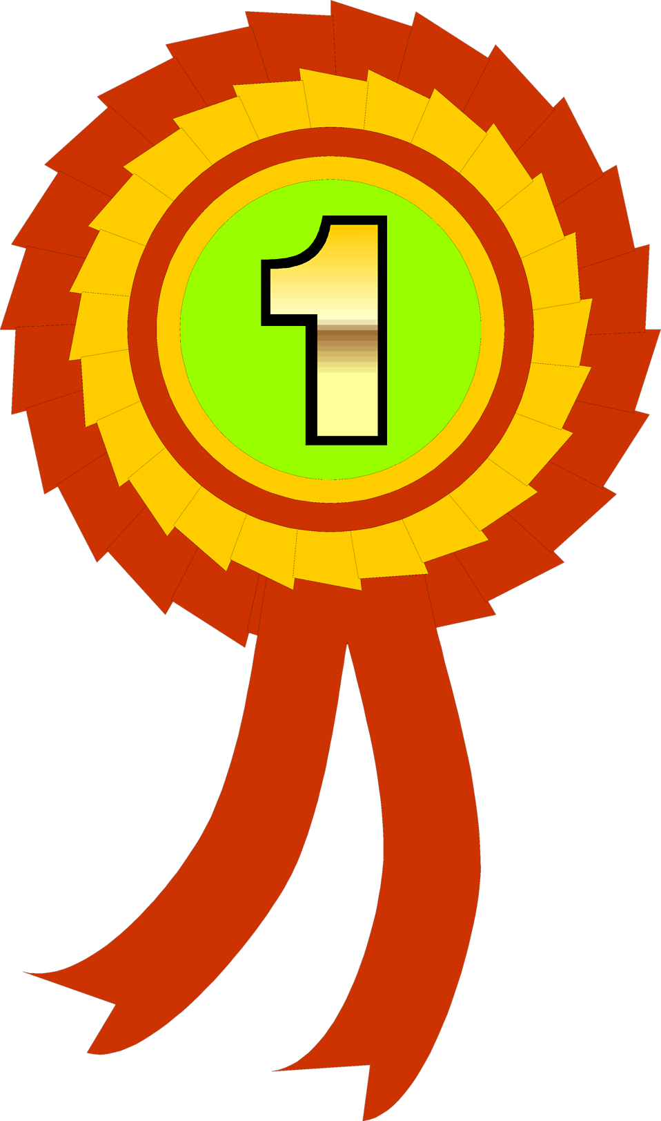 Ribbon - 7th Place Ribbon Clipart (958x1623)